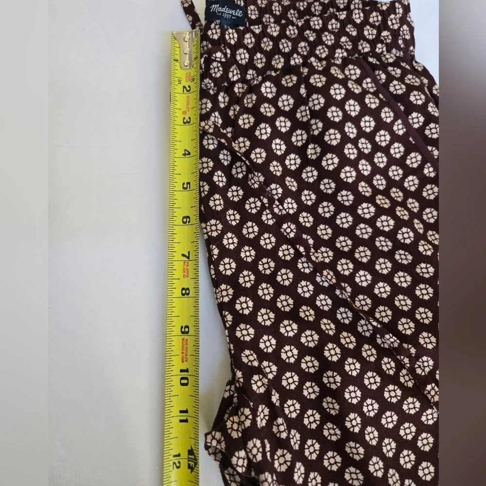MADEWELL Stylish Brown Patterned Women's Pants.Size XS - Picture 7 of 11